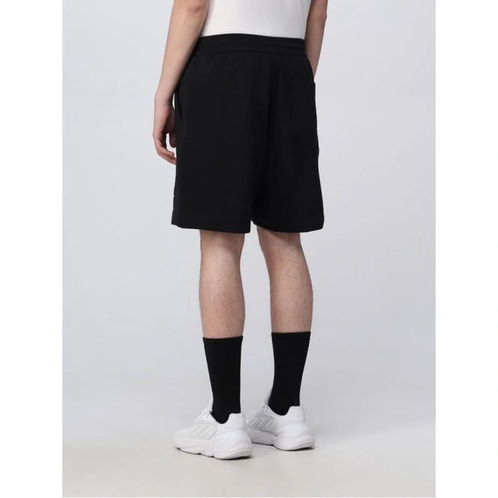 NWT Y-3 Yohji Yamamoto Cotton Blend Logo Drawstring Short